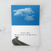 Get Well Soon Detour Sign Kaart (Binnen)