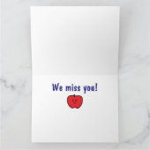 Get Well Soon Docent bij Apple en Markers Kaart (Binnen)