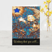 Get Well Soon - Doe een wens Kaart (Gele Bloem)