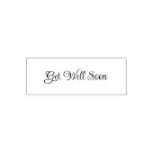 Get Well Soon Elegant Cursive Script Template Zelfinktende Stempel (Design)