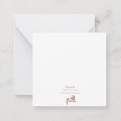 Get Well Soon Floral Bouquet Gift Card Notitiekaartje (Achterkant)