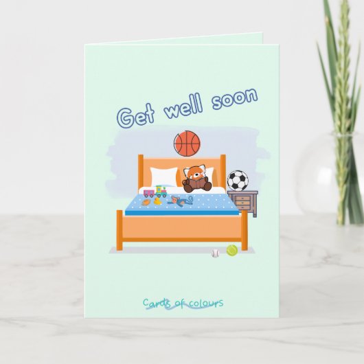 Get well soon greeting card feestdagen kaart (Voorkant)