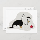 Get Well Soon - Hondenhoofdkegel Briefkaart (Voorkant / Achterkant)