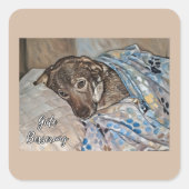 Get Well Soon in German Sticker (Voorkant)