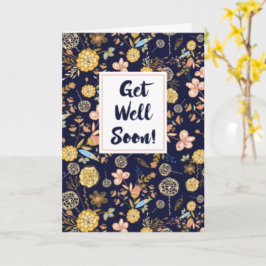 Get Well Soon! Isaiah 33:24 Kaart (Gele Bloem)