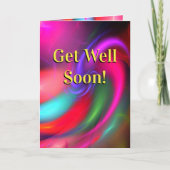 Get Well Soon Kaart - Vuurwerkontwerp (Voorkant)