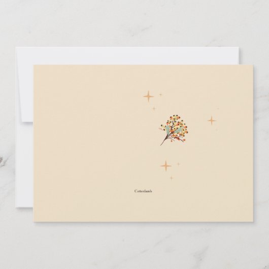 Get Well Soon Little Fox Card Kaart (Achterkant)