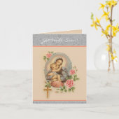 Get Well Soon Religious Prayer Virgin Mary Card Kaart (Gele Bloem)