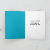 Get Well Soon Schattigee Yorkie Dog in een gezicht Feestdagen Kaart (Binnen)