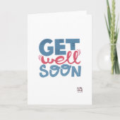 Get Well Soon - Stylish Font Card Kaart (Voorkant)