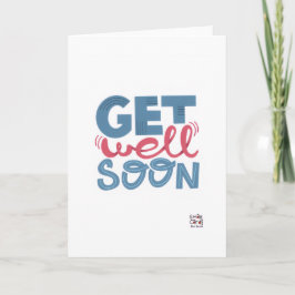 Get Well Soon - Stylish Font Card Kaart
