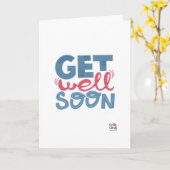 Get Well Soon - Stylish Font Card Kaart (Gele Bloem)