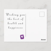 Get Well Soon Teacup Briefkaart (Achterkant)