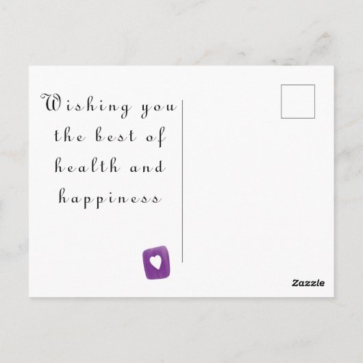 Get Well Soon Teacup Briefkaart (Achterkant)