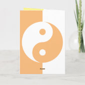 Get Well Soon wenskaart met gekleurde Yin Yang Kaart (Achterkant)