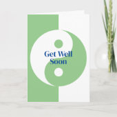 Get Well Soon wenskaart met gekleurde Yin Yang Kaart (Voorkant)