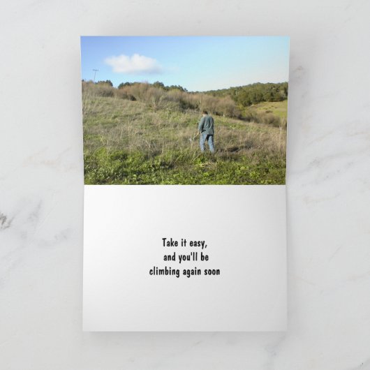 Get Well: Sorry voor uw ongeval Kaart (Binnen)