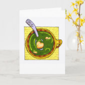 "get well soup" kaart (Gele Bloem)