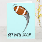 Get Well Teammate van Football Team Big Kaart (Gele Bloem)