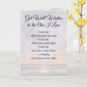 Get Well Wishes to the One I Love is een Amerikaan Kaart (Gele Bloem)