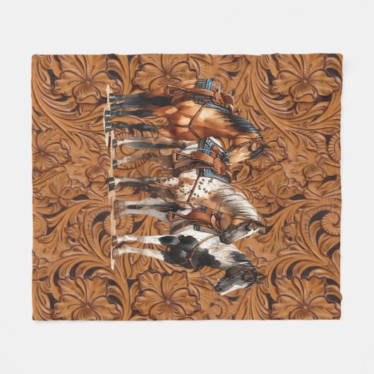 Get western fleece deken (Voorkant (Horizontaal))