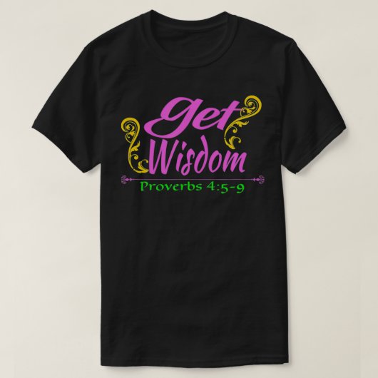 Get Wisdom Prov 4 T-shirt (Design voorkant)