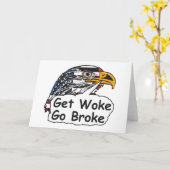 Get Woke Go Broke Kaart (Gele Bloem)