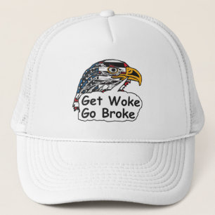 Get Woke Go Broke Trucker Pet