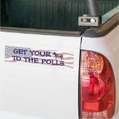 Get Your A$ to the Polls Funny Political Humor Bumpersticker (Op Truck)