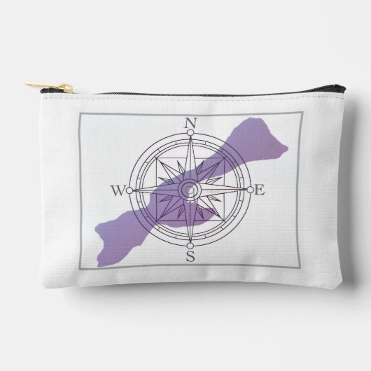 Get Your Bearings Compass Island Sm Zipper Pouch  Etui (Voorkant)