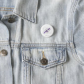 Get Your Bearings Island Compass Small Button Pin (In situ)