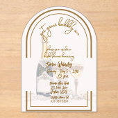 Get Your Bubbly On Wedding Shower Acryl Uitnodigingen (Voorkant)