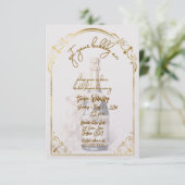 Get Your Bubbly On Wedding Shower Kaart (Staand voorkant)