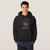 Get Your Cray On Dabbing Crayons Back to School Fu Hoodie (Voorkant volledig)