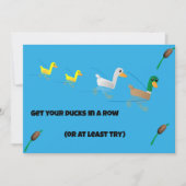 Get your Ducks in a Row for Brunch Kaart (Voorkant)