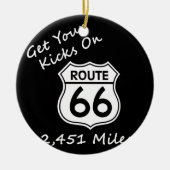 get_your_kicks op US Route 66 Keramisch Ornament (Voorkant)