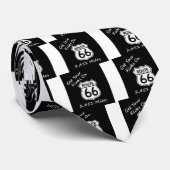 get_your_kicks op US Route 66 Stropdas (Opgerold)