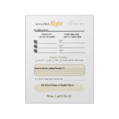 Get Your Mind RIGHT – 5-Minute Journal Notepad Notitieblok (Linkerzijde)