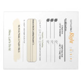 Get Your Mind RIGHT – 5-Minute Journal Notepad Notitieblok (Voorkant)