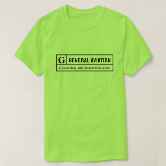 Get Your Rated G for General Aviation T-shirt (Design voorkant)