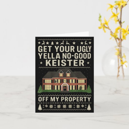 Get Your Ugly Yella No-good Keister Off My Propert Kaart (Gele Bloem)