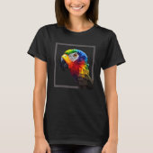 GET YOUR WILD ON Stylisch Polygon Parrot Head T-shirt (Voorkant)