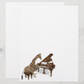 Getalenteerde Giraffe Plays Grand Piano (Voorkant / Achterkant)