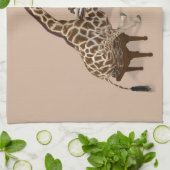 Getalenteerde Giraffe Plays Grand Piano Theedoek (Gevouwen)