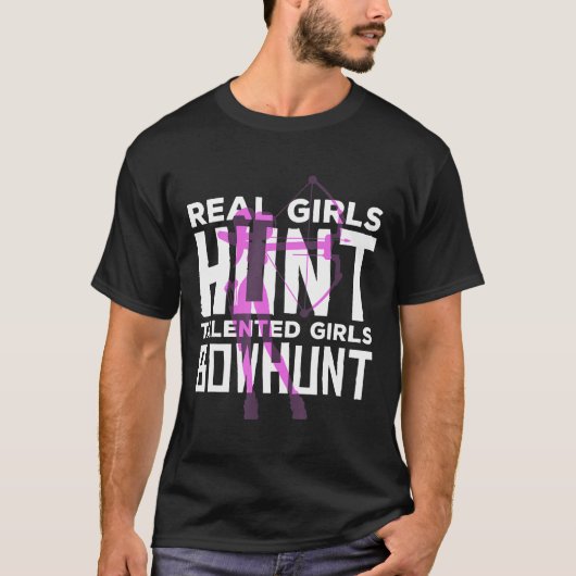 Getalenteerde 'Girls Bowhunt Archery Bow Hunting S T-shirt (Voorkant)