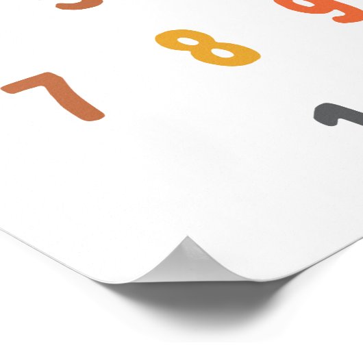 getallen. POSTER & PRINTS (Hoek)