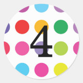 Getallen Ronde Sticker (Voorkant)