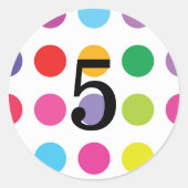 Getallen Ronde Sticker (Voorkant)