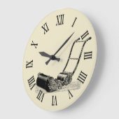 getallen van de Lawn Mower Clock Roman 2 Grote Klok (Hoek)