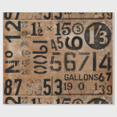  getallen Verpakkingspapier voor loskoppeling Cadeaupapier (Vlak)